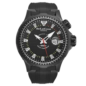 Reloj automático de buceo profundo ""Promess"" para hombre esfera negra profunda WATI0041-1342 - Imagen 1 de 2