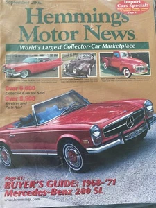 Hemmings Motor News Magazin Rückseite Ausgabe VERSIEGELT September 2005 (68-71 Mercedes) - Bild 1 von 1