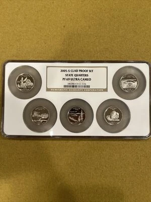 2005 S Clad Proof Set State Quarters PF69 Ultra Cameo NGC Certified - Image 1 of 2