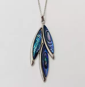 Large Natural Paua Abalone Shell Pendants NEW - Picture 1 of 5