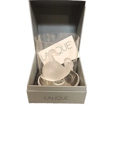 Lalique France Cygne Cendrier Swan Ashtray #1070700 Crystal, New in Box - Picture 1 of 10