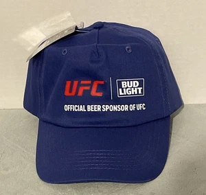 Mütze Kappe UFC/Bud Light offizielles Bier der UFC ACHTECK verstellbarer Riemen Baumwolle NEU - Bild 1 von 10
