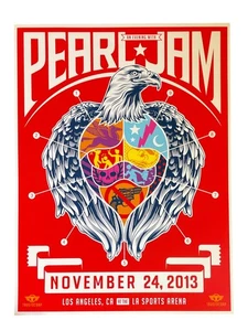 Póster Pearl Jam 24/11/2013 Los Angeles Sports Arena - Imagen 1 de 4