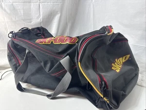 Ski-Doo Red Yellow Vintage Duffle Backpack Bag Adjustable Straps Skidoo - Picture 1 of 10