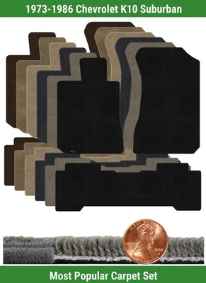 Juego de alfombrillas Ultimat personalizadas para Chevrolet K10 Suburban 73-86 (3 piezas) #BZ0 Foto 1 de 4
