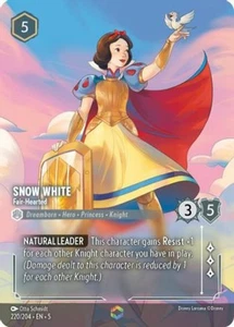 Lorcana Snow White - Fair-Hearted - 220/204 - Enchanted - Holo Foil, Near Mint S - Picture 1 of 1