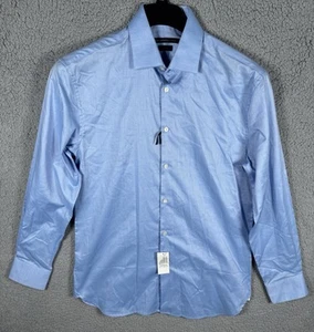 John Varvatos USA Hemd Herren Größe 15,5 32/33 schmale Passform blau Knopfleiste neu mit Etikett - Bild 1 von 12