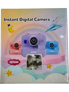 Instant Digital Camera Kids Printing Photo ASTGMI Model D5 Blue - Picture 1 of 6