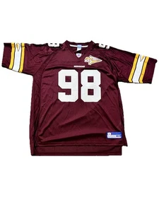 Washington Redskins NFL Trikot Vintage Y2K Jesse Armstead #98 weinrot Größe XL - Bild 1 von 6