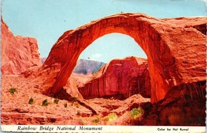 Rainbow Bridge National Monument, Lake Powell, San Juan County, Utah Postcard - Picture 1 of 2