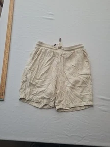 Pantalones Cortos Para Hombre Manfinity Talla S Mezcla de Lino Bolsillos Cintura Elástica Crema 30748 - Imagen 1 de 12