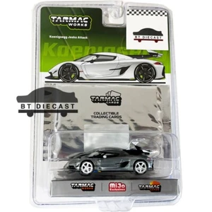 TARMAC WORKS KOENIGSEGG JESKO ATTACK 1/64 with TRADING CARD T64G-TL052-WH Chase - Picture 1 of 1