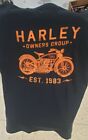 Harley Davidson HOG Harley Owners Group Riding Club T-shirt Size L EAGLE WINGS 
