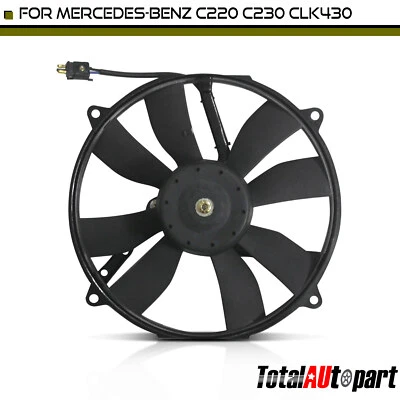 Conjunto de ventilador de refrigeración del radiador con cubierta para Mercedes-Benz C280 94-98 C230 izquierdo Foto 1 de 4