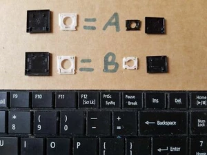 ACER E1-571 E1-571G ANY KEY, E1-521 ES1 531 531G SELLING KEYS FROM KEYBOARD - Picture 1 of 9