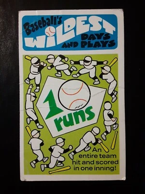 1973 Fleer Wildest Days ENTIRE TEAM HIT AND SCORED IN ONE INNING #42  - Image 1 of 2