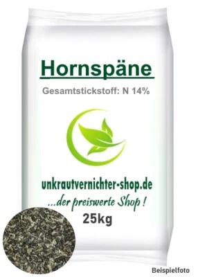 25 kg Hornspäne Horndünger Naturdünger biologischer Landbau Garten Gemüse Blumen - Bild 1 von 3