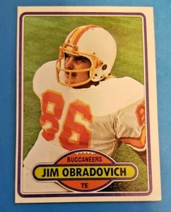 1980 Topps Football Card #437 Jim O'Bradovich NM-MT Tampa Bay Bucs TE - Picture 1 of 2