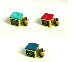 Genuine Triangle Pool & Snooker Cue Chalk with 2 x Brass Screw on Tips 10 - 12mm - Picture 1 of 13