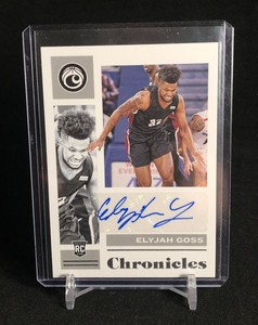 Elyjah Goss 2021 Chronicles Draft Picks Rookie Auto Card