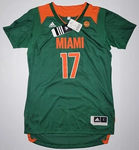 Adidas Miami Hurricanes Basketball Jersey #17 SAMPLE RARE PROMO NWT Size Large - Picture 1 of 16