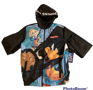 Members Only Looney Tunes Windbreaker Jacket Space Jam A New Legacy MENS SIZE M - Picture 1 of 12