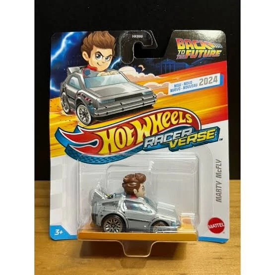 1/64 Hot Wheels Racer Verse Delorean Marty Mcfly BTTF - Image 1 of 1