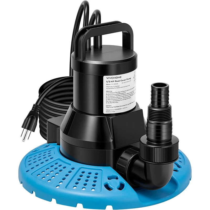 1/2 HP Automatic Pool Cover Pump 3200GPH Water Removal 115V Sump Pump 25FT Cord - Image 1 of 4