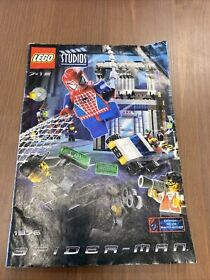2002 LEGO 1376 Spider-Man Action Studio - Original Instruction Only! 31 Pages