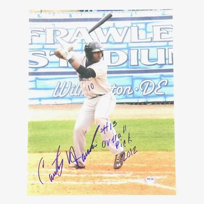 Foto autografada 11x14 assinada por Courtney Hawkins PSA/DNA Chicago White Sox - Imagem 1 de 3