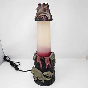 LIPAN INDUSTRIAL LP-10D DINOSAUR VOLCANO LAVA LAMP 17" CREATIVE MOTION Vtg 90'S - Picture 1 of 15