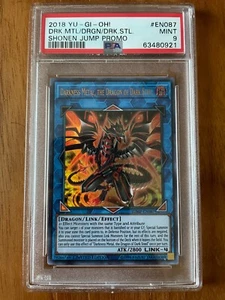 2018 Yu-gi-oh Promo Darkness Metal, The Dragon Of Dark Steel JUMP-EN087 PSA 9 - Imagen 1 de 2