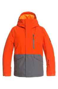 QUIKSILVER Youth MISSION SOLID Snow Jacket - NZE0 - Medium/12 - NWT