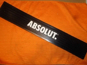 ABSOLUT VODKA BAR RUBBER MAT 21 X 3 1/2 INCHES NEW! - Picture 1 of 6