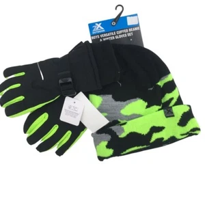 ZeroXposur Niños 2 Piezas Versátil Gorro con Puños y Guantes de Invierno Conjunto Talla L/XL - Imagen 1 de 4