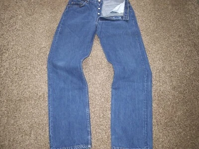 USA MADE LEVI VINTAGE 501 0115 '92 W36 X L35 MEASURED, IN XLNT TIDY USED SHAPE - Image 1 of 4