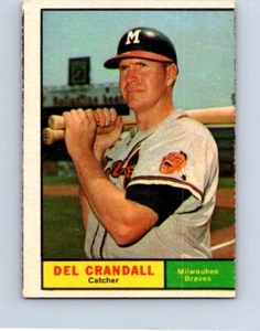 VINTAGE BASEBALL CARD TOPPS 1961 DEL CRANDALL MILWAUKEE BREWERS NO656 - Picture 1 of 2