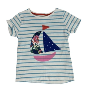 Mini Boden Sailboat Print T-Shirt size 5-6 - Picture 1 of 4