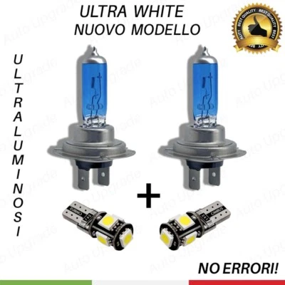 COPPIA LAMPADINE H7 EFFETTO XENON LED + COPPIA LUCI DI POSIZIONE 5 LED CANBUS - Immagine 1 di 4