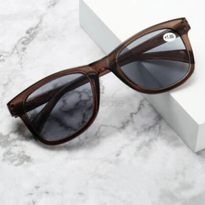 +100~400 Magnifying Fashion Eyeglasses Sunglasses Tinted Reading Glasses - Picture 1 of 16