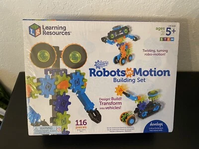 Learning Resources Robots In Motion Building Set 116 PCS Ages 5+ LER9228 NEW - Image 1 of 2