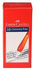 Pack of 10 White, Faber Castell White Correction Pen,5 Years Cap Off Time, 0.7MM