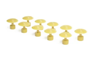 Pestañas extractoras de pegamento para reparación de abolladuras sin pintura (10 piezas) AMARILLO REDONDO 28 mm tamaño cuarto - Imagen 1 de 1