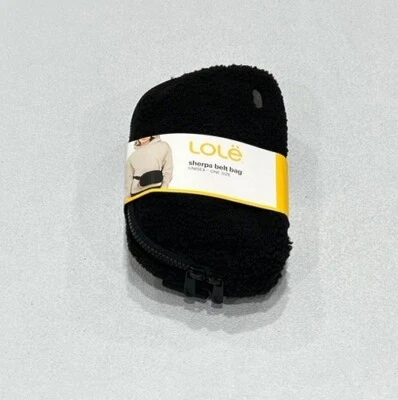 Lolë Unisex Sherpa Belt Bag, Black, One Size - Image 1 of 4