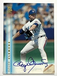 Roger Clemens 1998 Topps autógrafo automático #A1 Toronto Blue Jays - Imagen 1 de 2