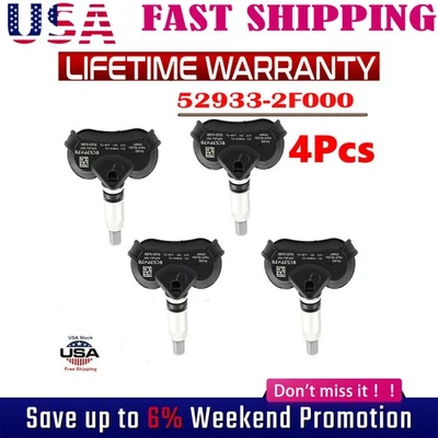 4x TPMS Fits For ACURA 2014-2015 RLX 2009-2014 TL 10-13 ZDX Tire Pressure Sensor - Image 1 of 4