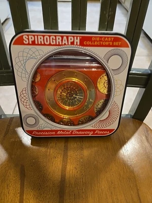 SPIROGRAPH, Die Cast Collector's Set, Preciion Metal Drawing Pieces New  See Bel - Image 1 of 4