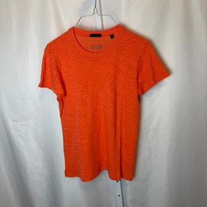 ATM Anthony Thomas Melillo Bright Orange Lightweight Slub Knit Tee S - Bild 1 von 4