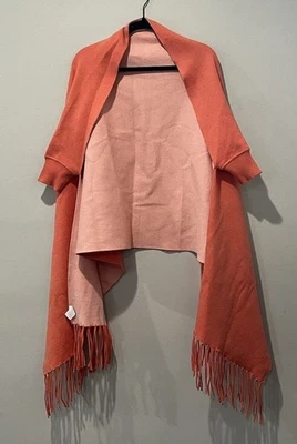 Mer море путешествий надежном один размер свитер бахрома оранжевый коралл шаль резинке рукав - Изображение 1 из 4