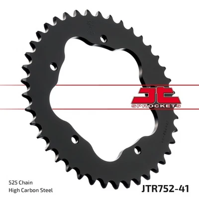 JT Rear Sprocket 41/525 Silver 1pc Fit Ducati Monster 1000 S2R 2006-2008 - Imagem 1 de 4